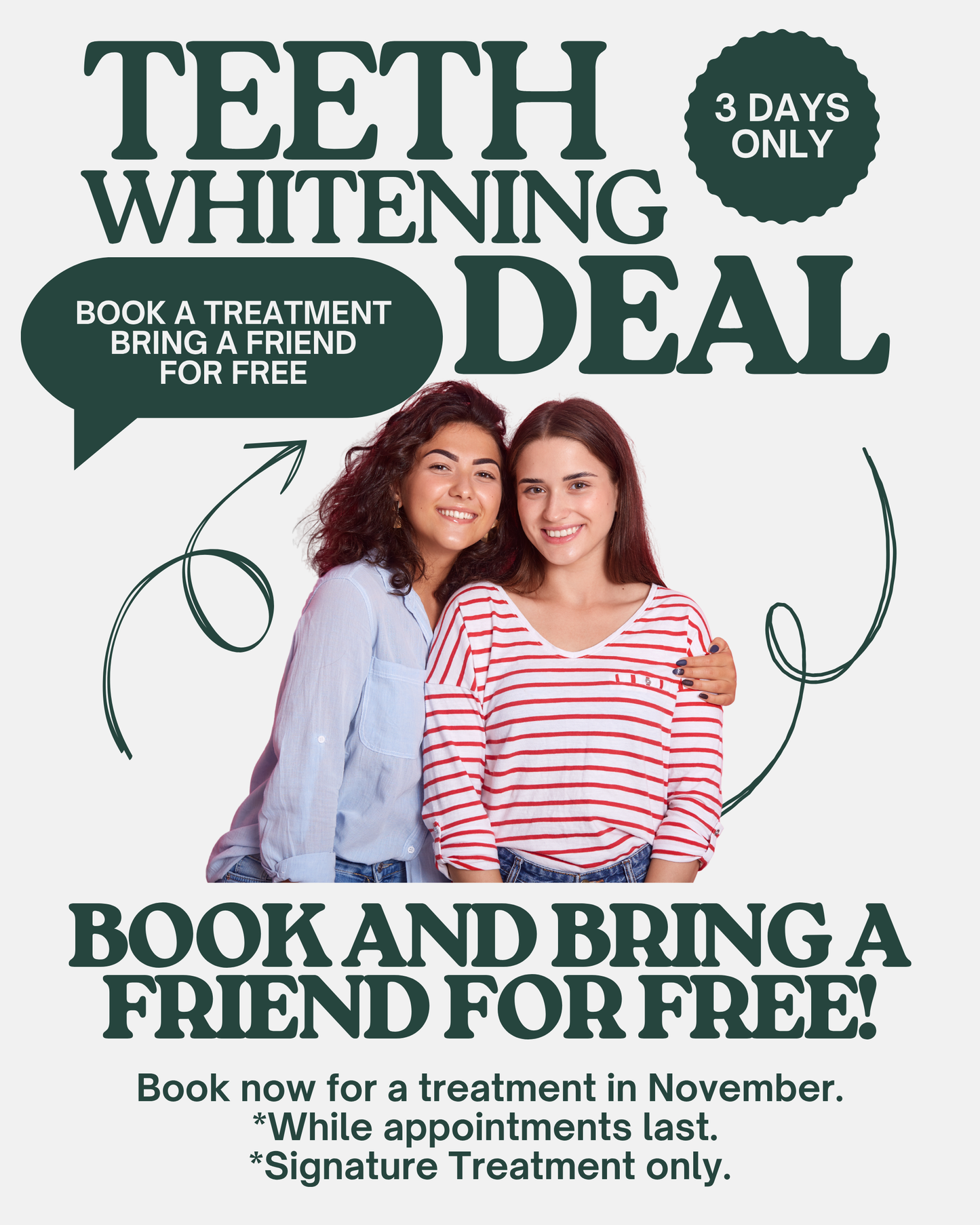 1x Signature Treatment - BONUS Bring a Friend for FREE!